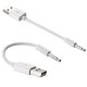 CAVO USB MASCHIO JACK 3,5 MM CAVETTO PC IPOD SHUFFLE 15 CM DATI MUSICA