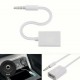 CAVO USB FEMMINA JACK 3,5 MM CHIAVETTE PC COMPUTER 15 CM MP3 MUSICA