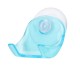 SUPPORTO PORTARASOIO LAMETTA BLU VENTOSA ADESIVA PIASTRELLE DOCCIA BAGNO