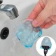 SUPPORTO PORTARASOIO LAMETTA BLU VENTOSA ADESIVA PIASTRELLE DOCCIA BAGNO
