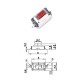 5 MICRO SWITCH PULSANTE TATTILE CIRCUITI STAMPATI SMD PCB PULSANTI CIRCUITO