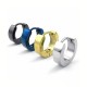1 ORECCHINO UNISEX CHIUSURA CLIP COLORE ORO NERO BLU ACCIAIO BAMBINA DONNA