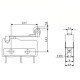 10X MICROSWITH CON ROTELLA LEVA CORTA TENSIONE 5 A 250 V INTERRUTTORE FINECORSA