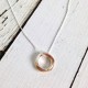 COLLANA TRE ANELLI ORO ROSA ARGENTO925 COLORI ACCIAIO REGOLABILI RIMOVIBILI
