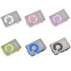 LETTORE MP3 TASCABILE SUPPORTA SD SPORT CLIP COLORI BLU BIANCO ROSA