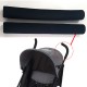COPRIMANIGLIE 2 PEZZI NERO RIVESTIMENTO MANUBRIO PASSEGGINO UNIVERSALE