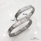 BRACCIALE ELASTICO ITALIANO UOMO DONNA PADRE NOSTRO AVE MARIA ACCIAIO INOX
