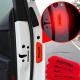 ADESIVO ROSSO 4X ADESIVI RIFLETTENTI NOTTE AUTO PORTE PORTIERA VEICOLO AVVISO