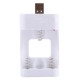 CARICABATTERIE USB AA AAA STILO MINISTILO BATTERIE BIANCO PILE RICARICARE