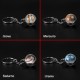 PORTACHIAVI PIANETA GALASSIA VETRO CIONDOLO REGALO ORIGINALE SOLE TERRA