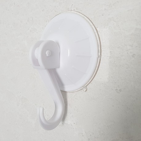 APPENDINO GANCIO PARETE BAGNO CUCINA VENTOSA BIANCO ASCIUGAMANI