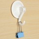 APPENDINO GANCIO PARETE BAGNO CUCINA VENTOSA BIANCO ASCIUGAMANI