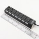 MULTIHUB 7 PORTE USB2.0 INTERRUTTORE ON/OFF LED BLU CIABATTA SDOPPIATORE