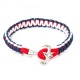 BRACCIALE MARINAIO UOMO ANCORA CON CORDINO BRACCIALETTO NAUTICA NAVY