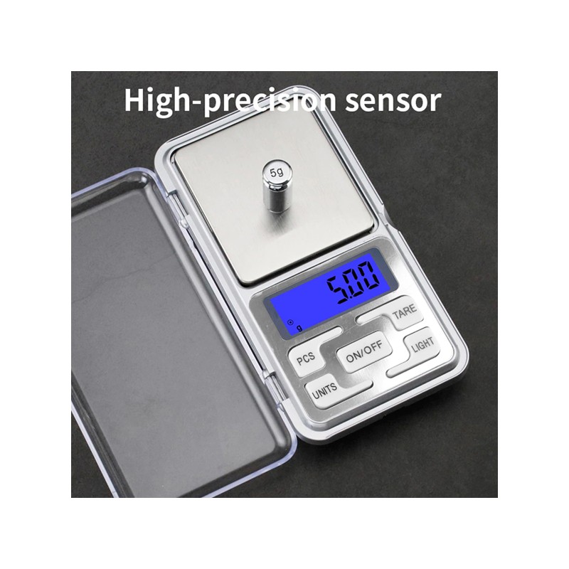 Bilancino bilancia elettronica di precisione digitale pesa 0,1 a 500 g  tascabile