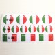 adesivo Bandiera Italia EFFETTO 3D auto moto scooter emblema varie Misure