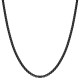 Collana uomo acciaio nero catenina catena lunga 55 cm x 2 mm girocollo inox