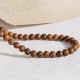 Mala Tibetano legno COLLANA ROSARIO TRANDY ALLA MODA UOMO COLLANINA PALLINE