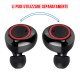 AURICOLARI BLUETOOTH 5 UNIVERSALI SENZA FILI WIRELESS SPORT+POWERBANK SMARTPHONE