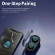 AURICOLARI BLUETOOTH 5 UNIVERSALI SENZA FILI WIRELESS SPORT+POWERBANK SMARTPHONE