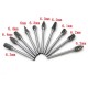 10 PUNTE FRESE in METALLO DURO AL CARBURO DI TUNGSTENO Gambo 3 mm PROFESSIONALI