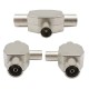 Splitter Sdoppiatore Segnale Coassiale 1 Maschio 2 Femmina Antenna Digitale