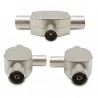 Splitter Sdoppiatore Segnale Coassiale 1 Maschio 2 Femmina Antenna Digitale
