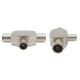 Splitter Sdoppiatore Segnale Coassiale 1 Maschio 2 Femmina Antenna Digitale