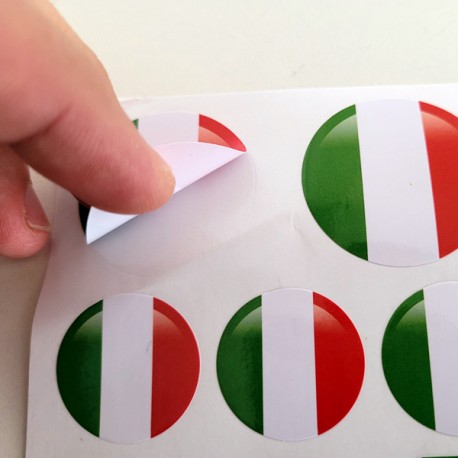 adesivo Bandiera Italia EFFETTO 3D auto moto scooter emblema varie Misure