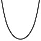 Collana uomo acciaio nero catenina catena lunga 55 cm x 2 mm girocollo inox