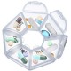 PORTA PILLOLE Pasticche PASTIGLIE 7 SCOMPARTI Giornaliero SETTIMANALE Medicine