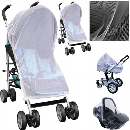 Zanzariera Universale 3 in 1 per Passeggino Navicelle Seggioloni Auto 140 x100cm