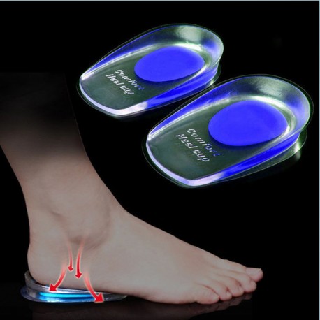 2x (coppia) TALLONIERA TALLONE IN GEL DI SILICONE PLANTARE SOLETTA SALVA TACCO
